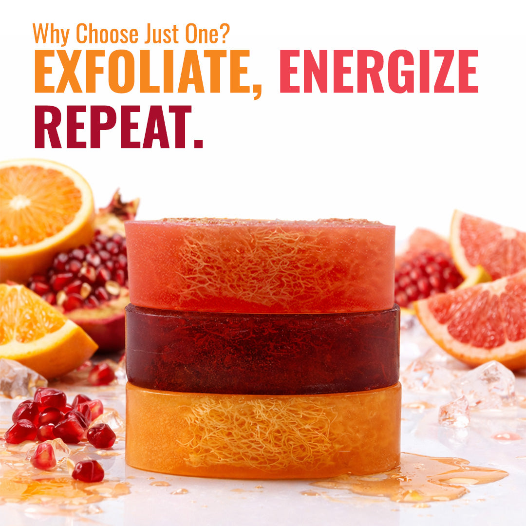 B’Easey Selfcare Wild Pomegranate Loofah Soap 3oz