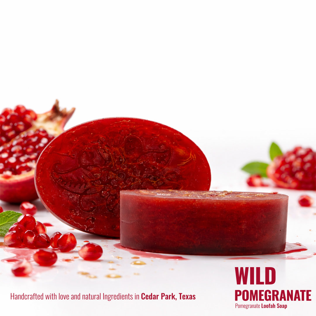 B’Easey Selfcare Wild Pomegranate Loofah Soap 3oz