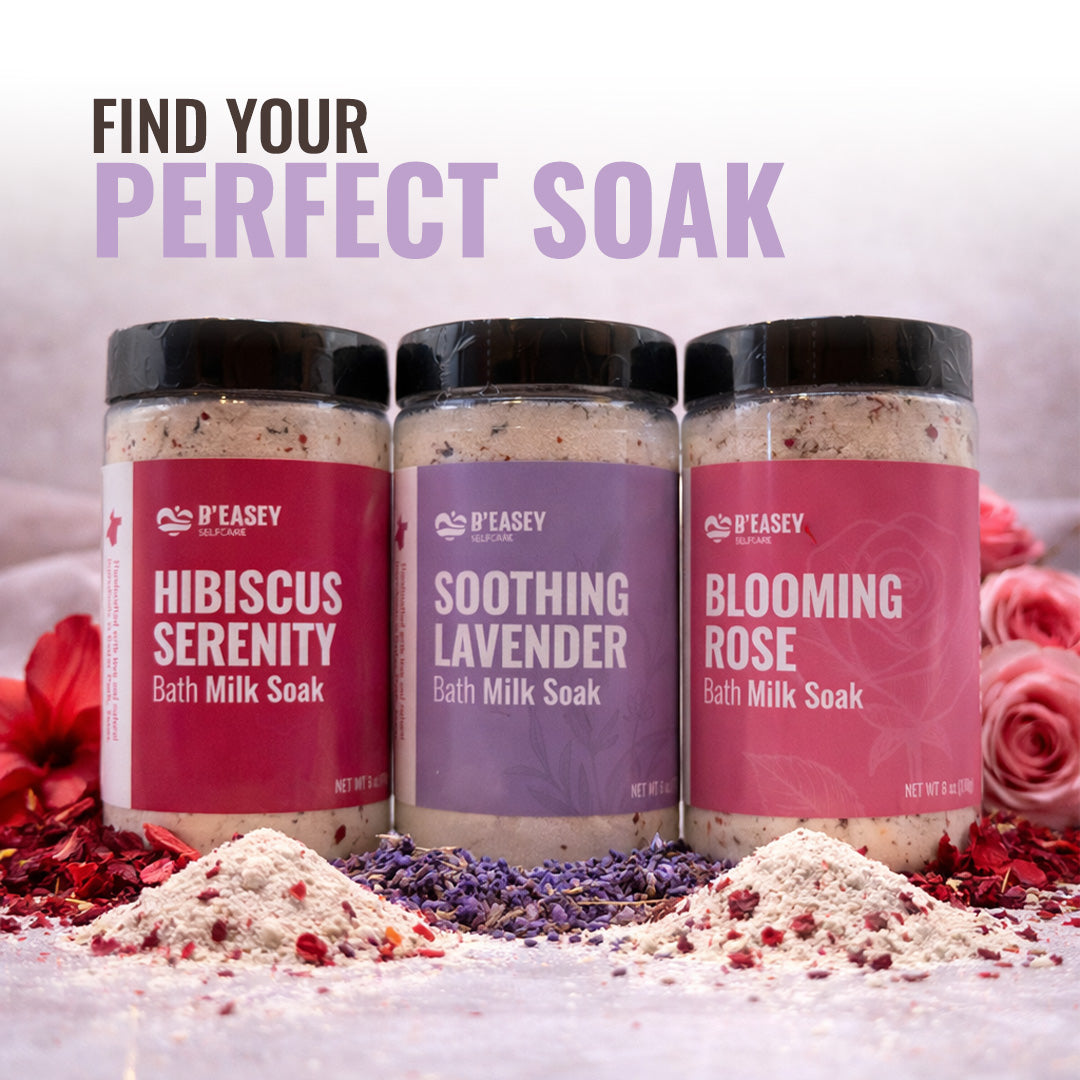 B’Easey Selfcare Blooming Rose Bath Milk Soak (6oz)