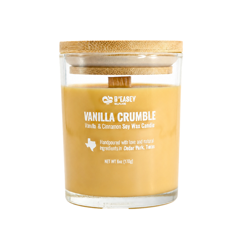 Velas de cera de soja B'Easey Selfcare - Vanilla Crumble | Vainilla y canela - 85 g