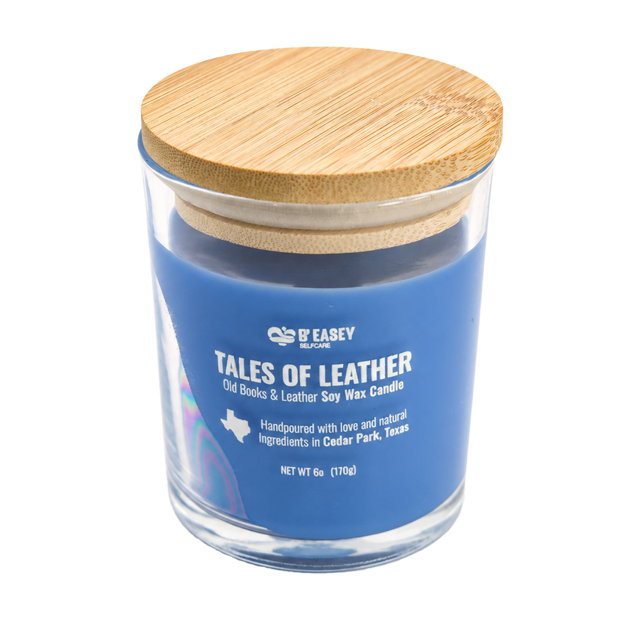 Velas de cera de soja B'Easey Selfcare - Tales of Leather  | Libros antiguos y cuero - 85 g