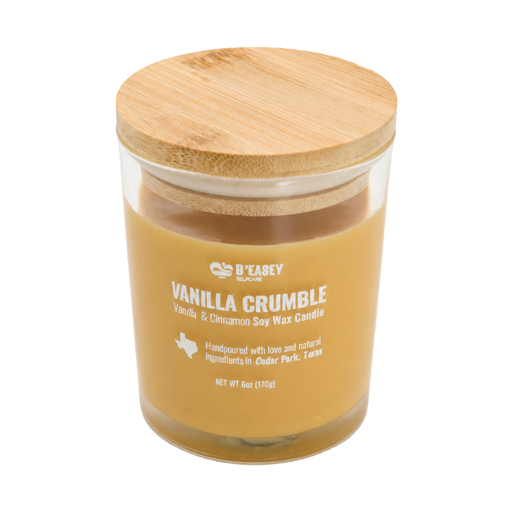 Velas de cera de soja B'Easey Selfcare - Vanilla Crumble | Vainilla y canela - 85 g