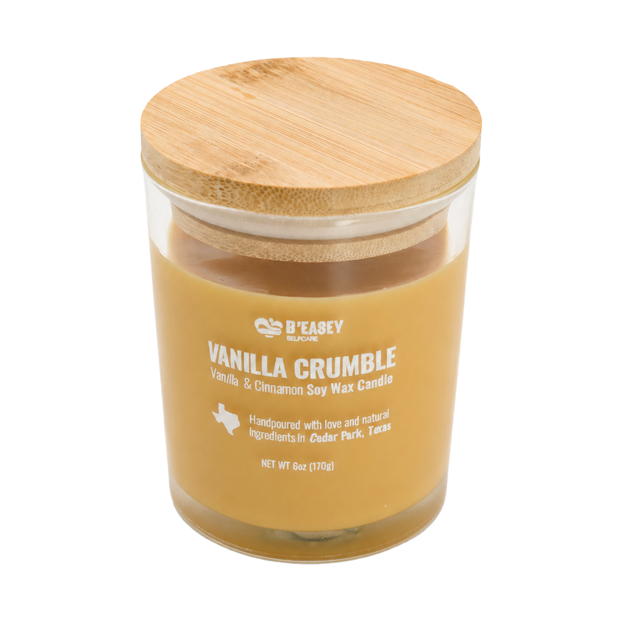 Velas de cera de soja B'Easey Selfcare - Vanilla Crumble | Vainilla y canela - 85 g