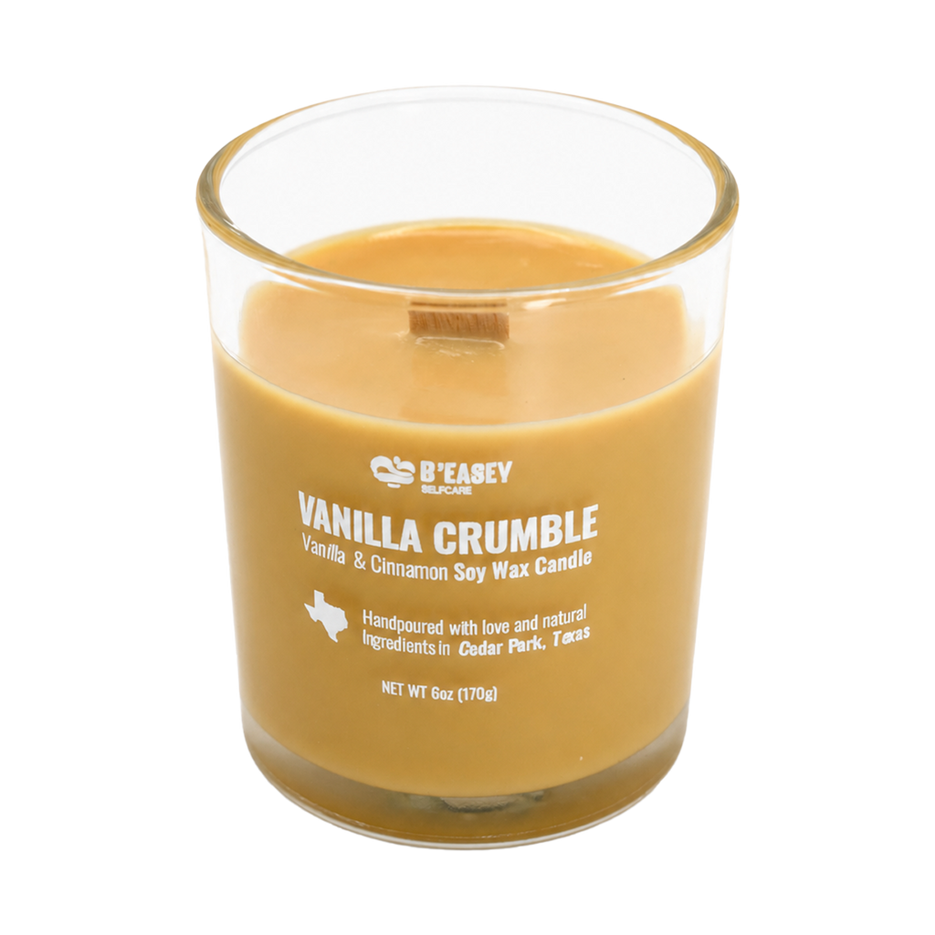 Velas de cera de soja B'Easey Selfcare - Vanilla Crumble | Vainilla y canela - 85 g