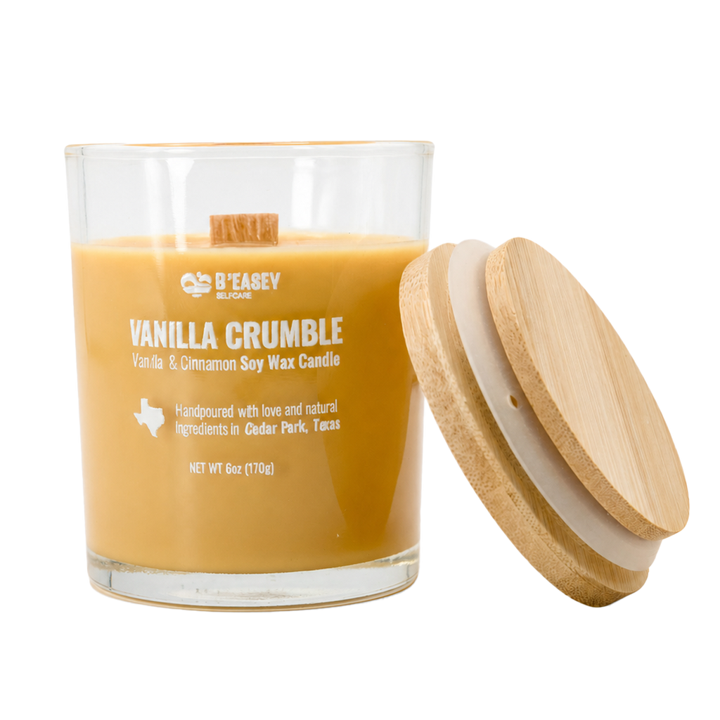 Velas de cera de soja B'Easey Selfcare - Vanilla Crumble | Vainilla y canela - 85 g