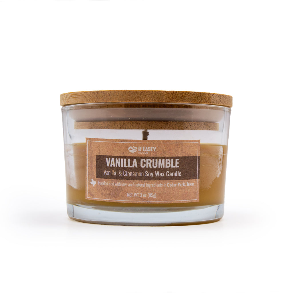 Velas de cera de soja B'Easey Selfcare - Vanilla Crumble | Vainilla y canela - 85 g