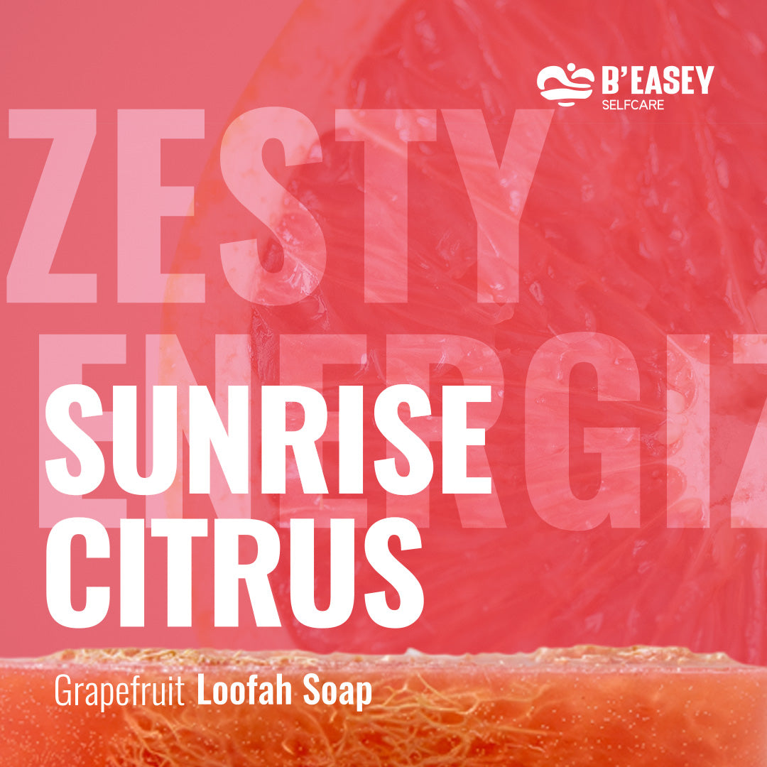 B’Easey Selfcare Sunrise Citrus Loofah Soap 3oz