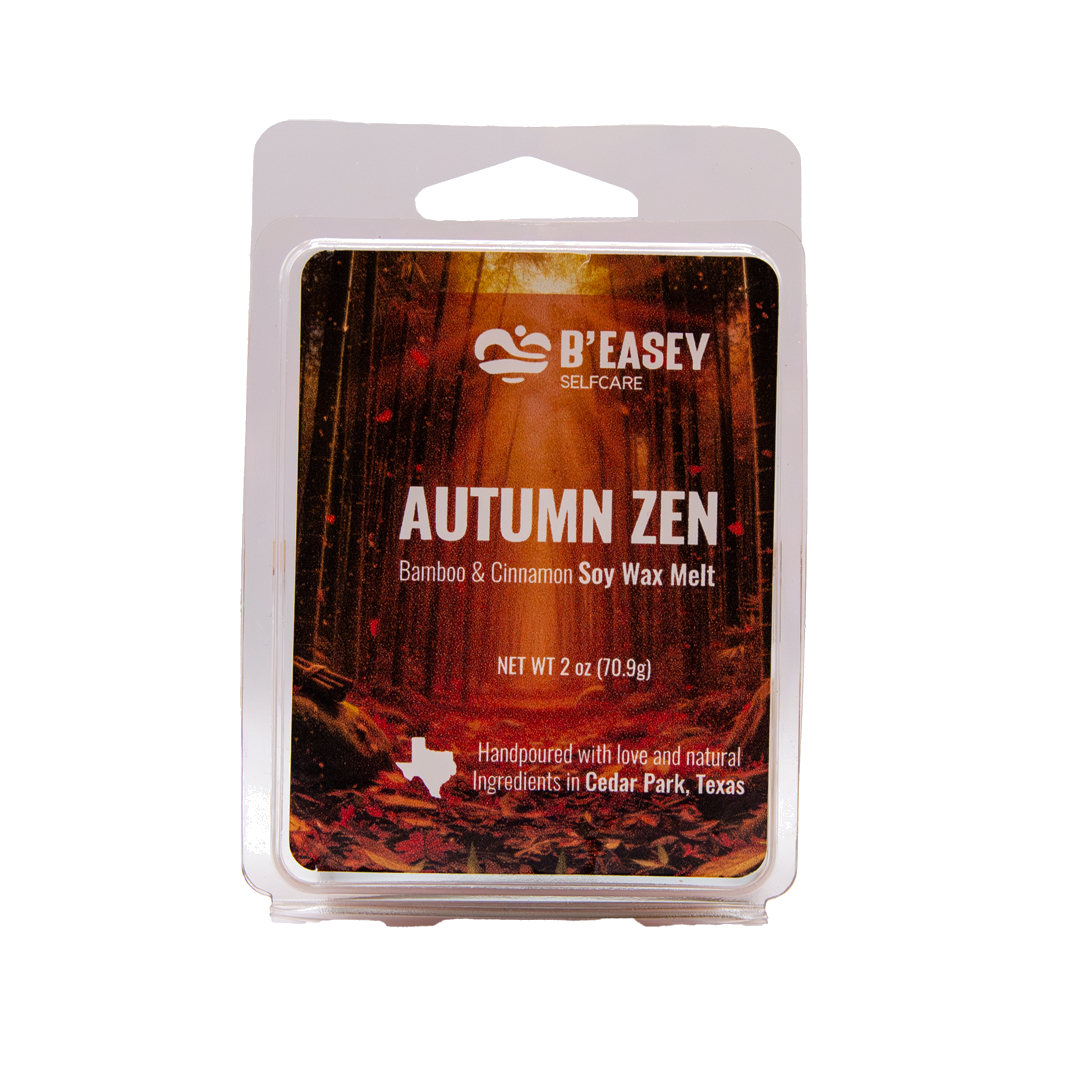 B’Easey Selfcare Soy Wax Melts (2oz) - Autumn Zen | Bamboo & Cinnamon
