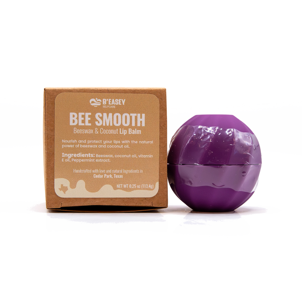 B’Easey Selfcare Bee Smooth | Beeswax & Coconut Lip Balm (0.25oz)