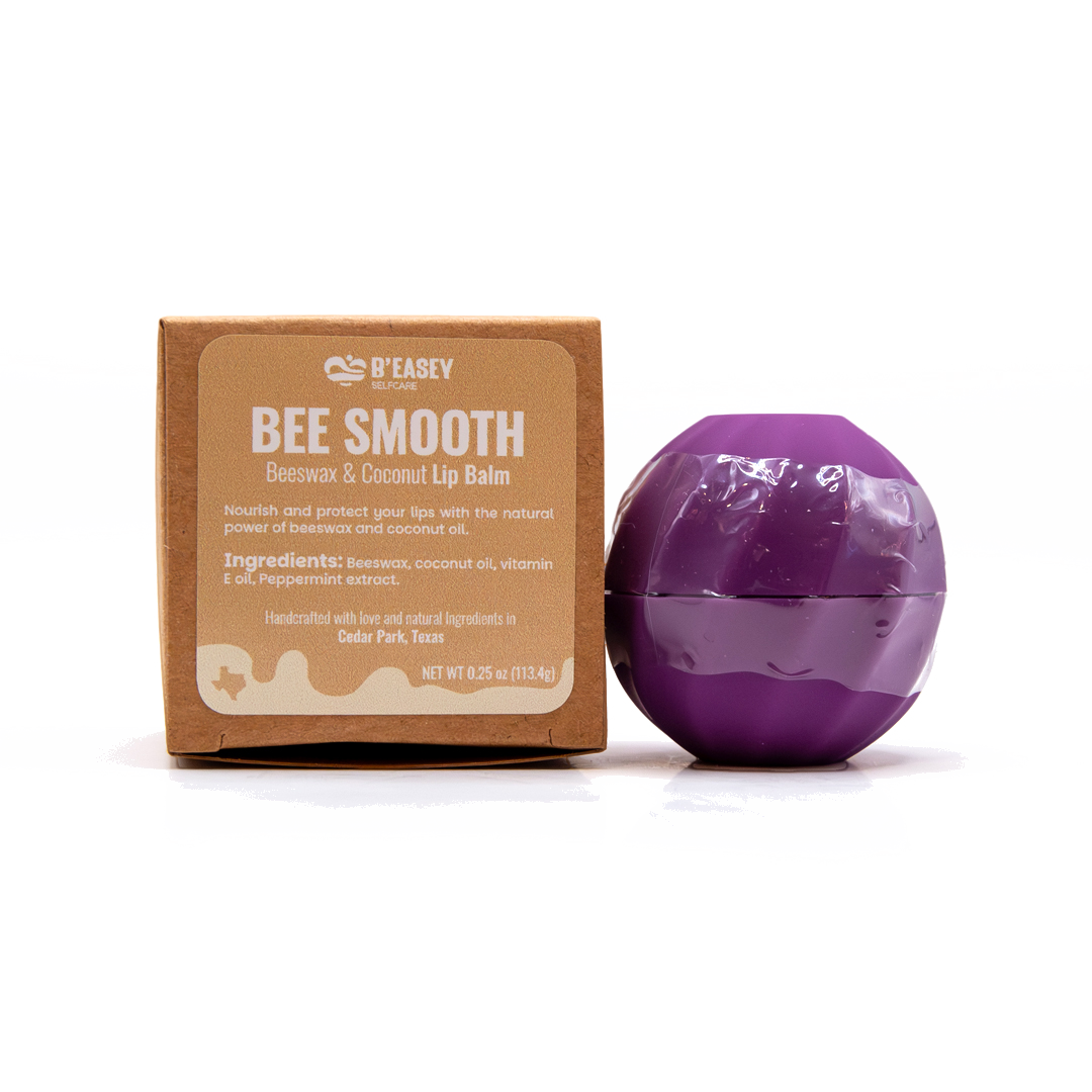B’Easey Selfcare Bee Smooth | Beeswax & Coconut Lip Balm (0.25oz)
