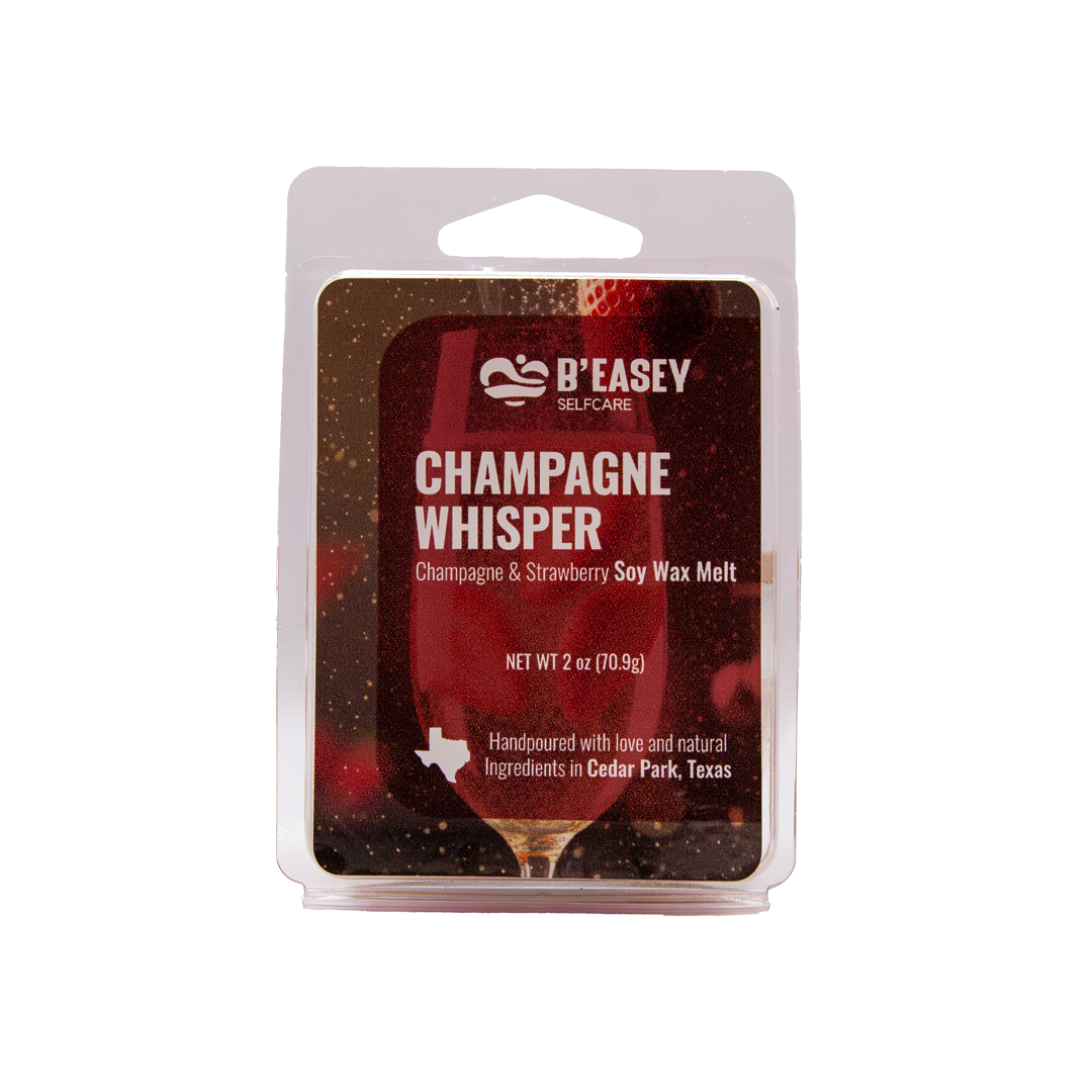 B’Easey Selfcare Soy Wax Melts (2oz) - Champagne Whisper | Champagne & Strawberry