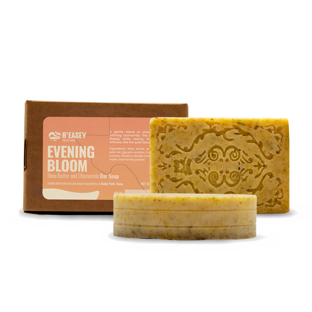 B’Easey Selfcare Evening Bloom | Shea Butter & Chamomile Handmade Bar Soap 4oz