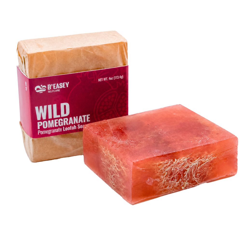 Wild Pomegranate Handmade Loofah Soap Bar