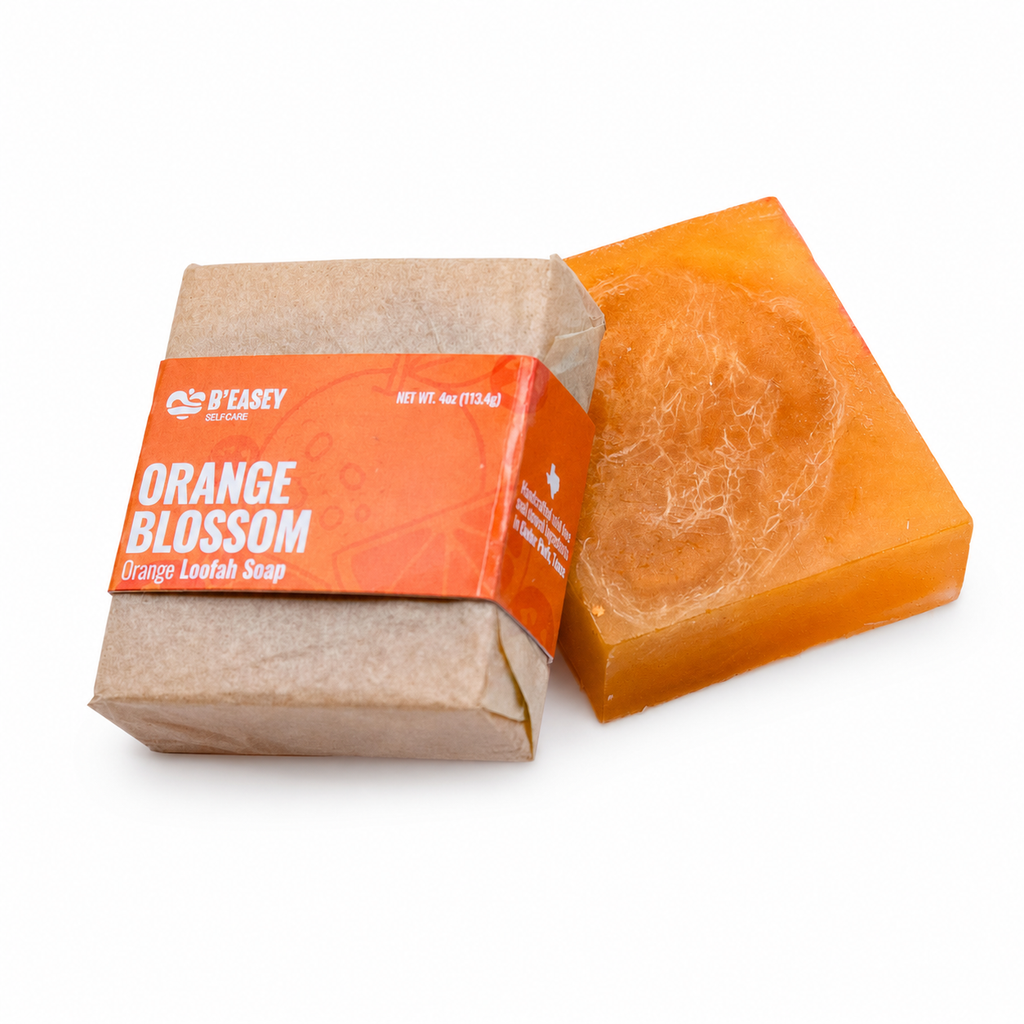 Orange Blossom Handmade Loofah Soap Bar