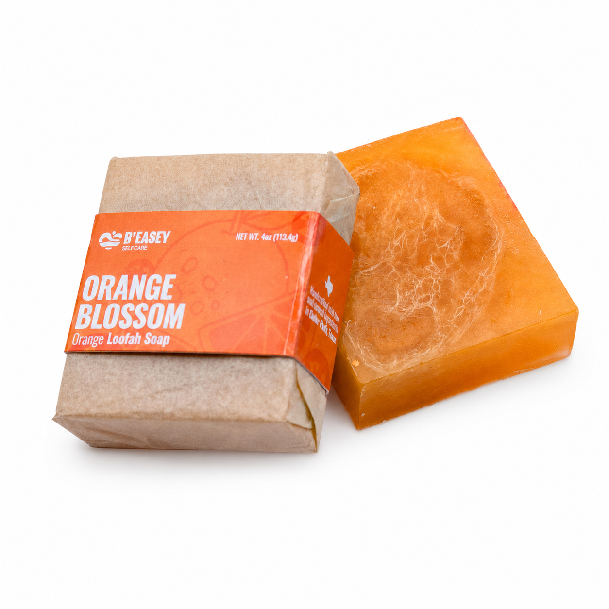 Orange Blossom Handmade Loofah Soap Bar