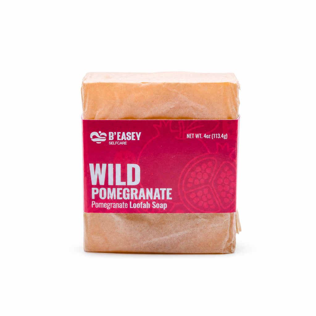 Wild Pomegranate Handmade Loofah Soap Bar