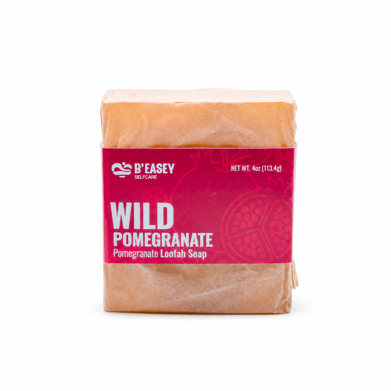 Wild Pomegranate Handmade Loofah Soap Bar