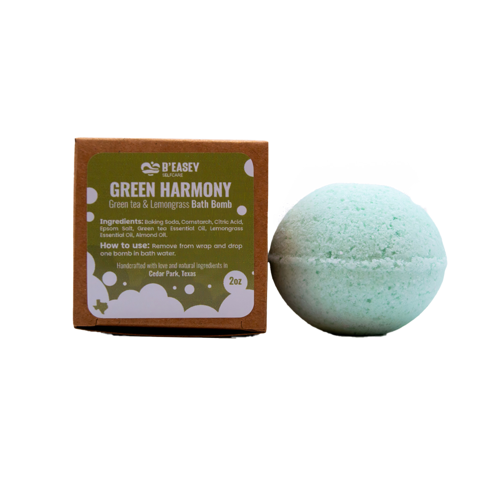 Bombas de baño B' Easey Selfcare (2 oz) - Té verde y limoncillo Green Harmony