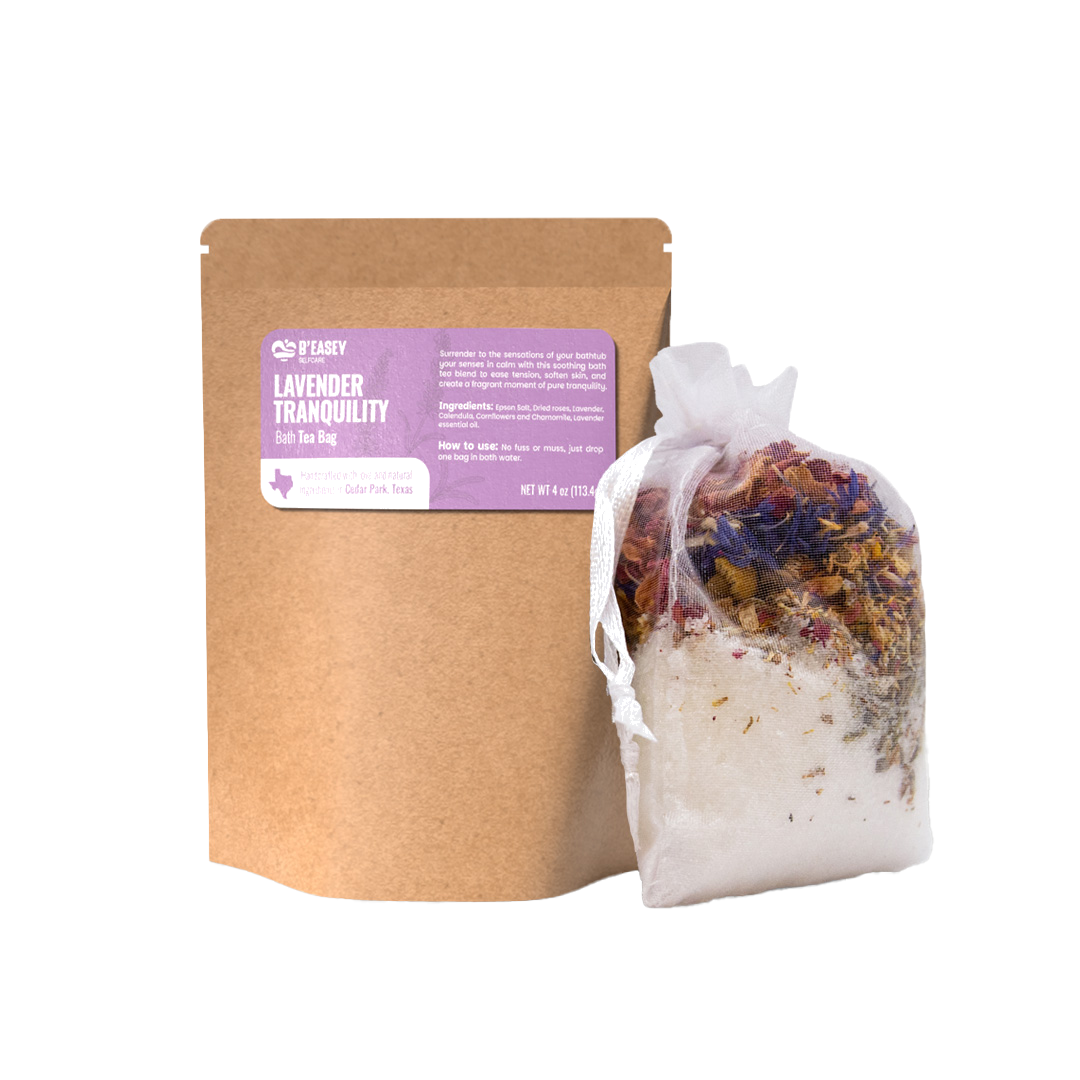 B’Easey Selfcare Lavender Tranquility Bath Tea Bags (4oz)