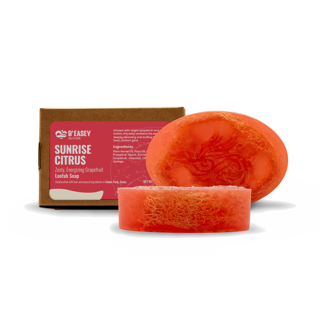 B’Easey Selfcare Sunrise Citrus Loofah Soap 3oz