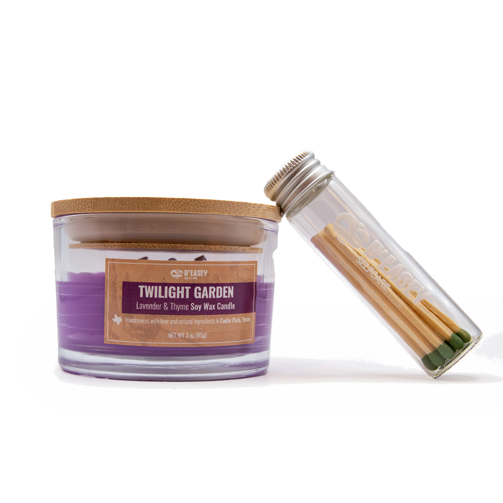 Velas de cera de soja B'Easey Selfcare - Twilight Garden | Lavanda y tomillo - 85 g