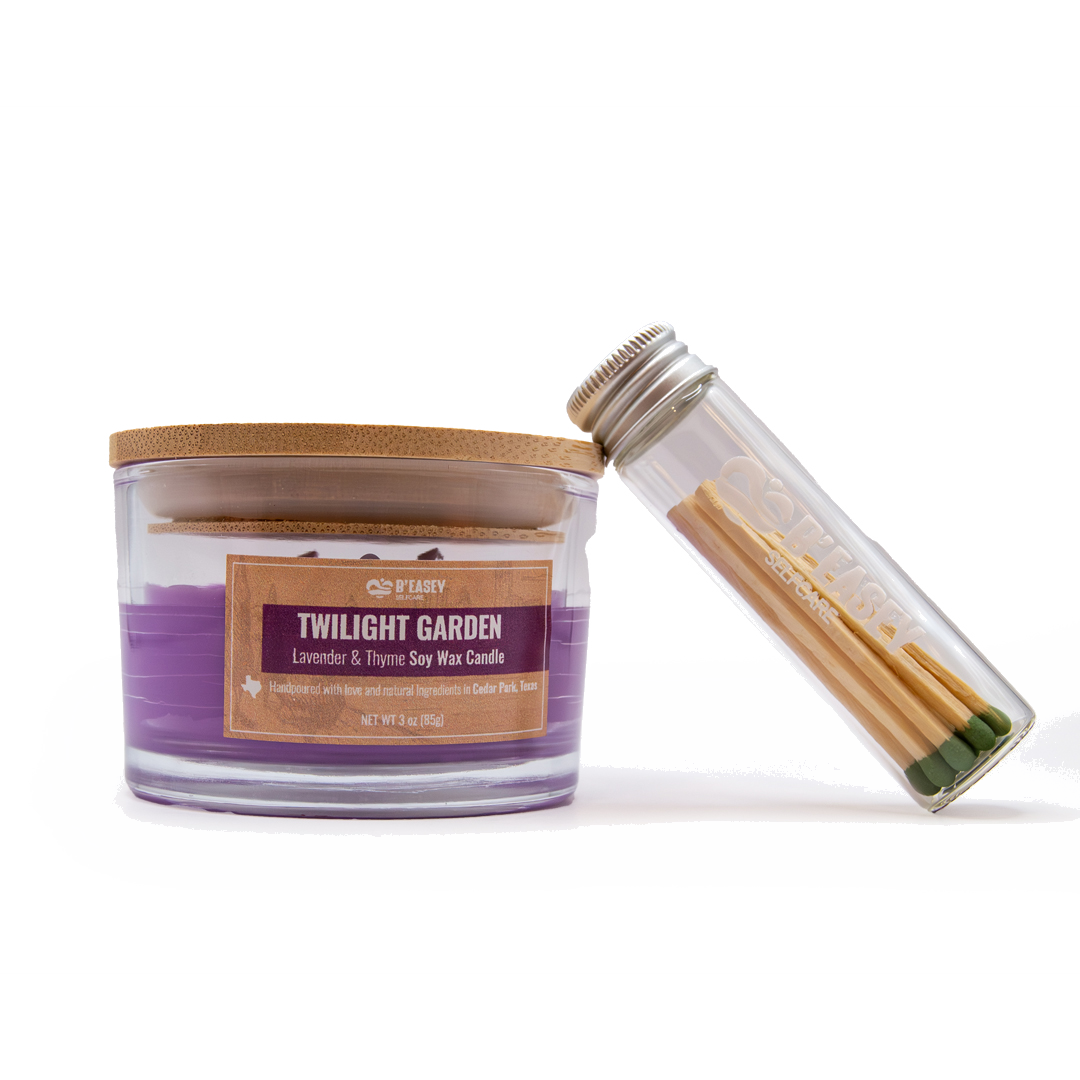 B’Easey Selfcare Soy Wax Candles - Twilight Garden | Lavender & Thyme - 3oz
