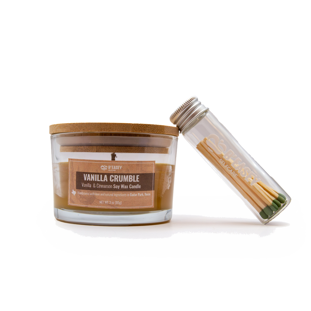 Velas de cera de soja B'Easey Selfcare - Vanilla Crumble | Vainilla y canela - 85 g