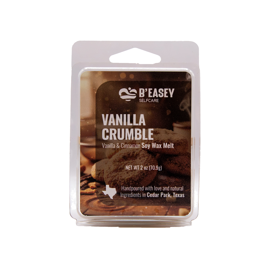 B’Easey Selfcare Soy Wax Melts (2oz) - Vanilla Crumble | Vanilla & CInnamon